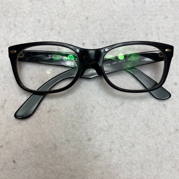 Ray-Ban RB 5184 2000 Eyeglasses Square Black Optical Frame 52-18-145 - Picture 1 of 15